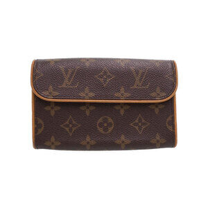 Louis Vuitton Monogram Leather Brown Pochette Florentine Waist Pouch